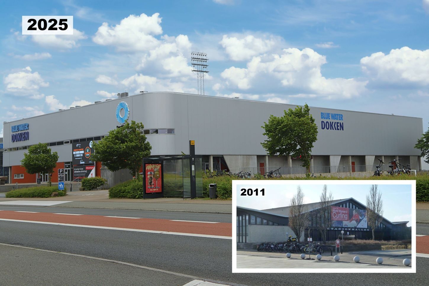 Udviklingen fra Stadionhal til Blue Water Dokken.