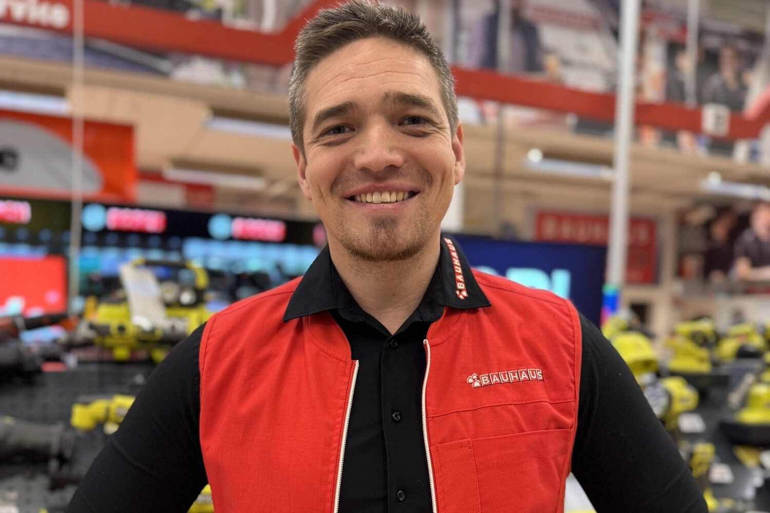 Martin Dam Bjerregaard Wraae Hansen, varehuschef i Bauhaus Esbjerg. Pressefoto.