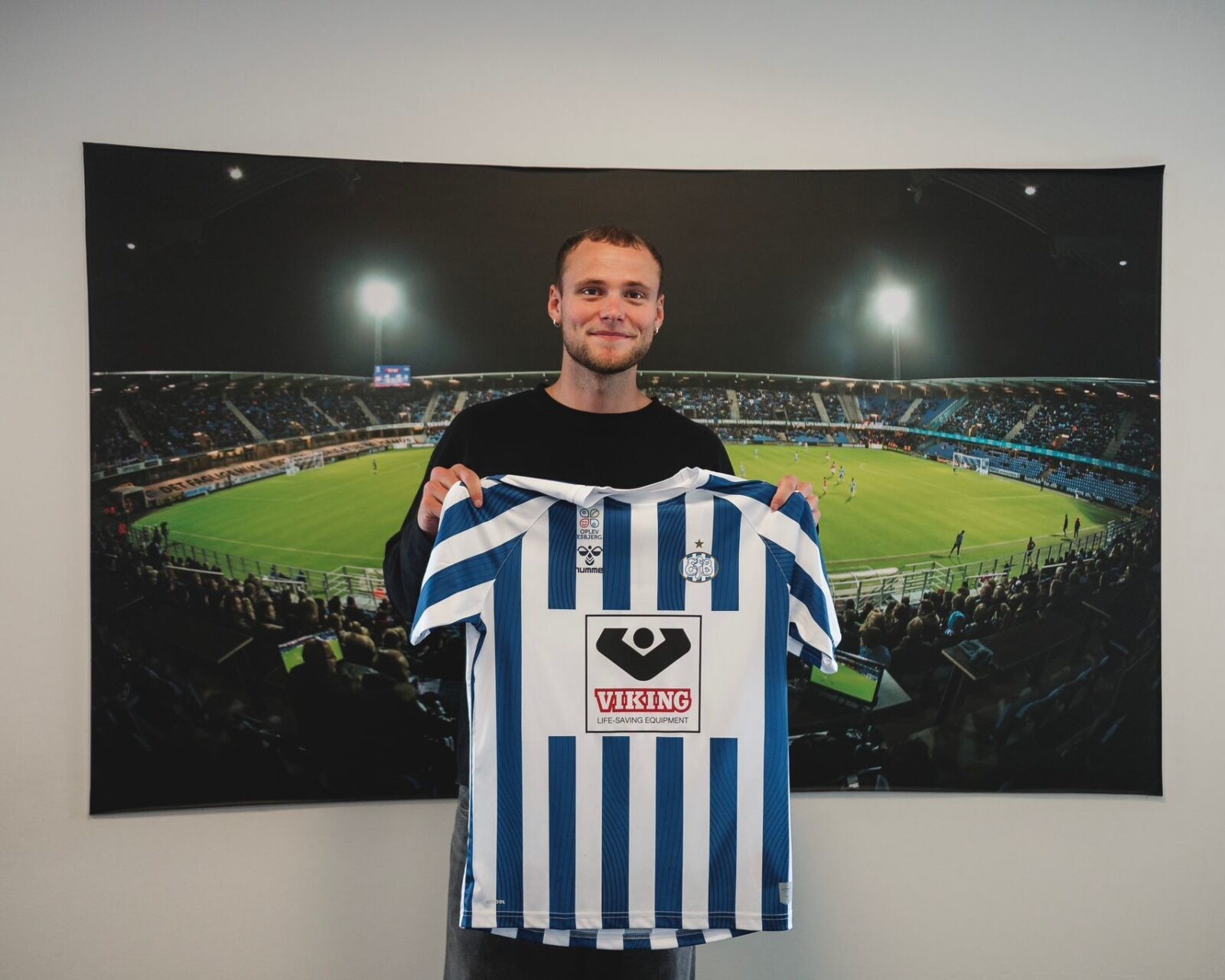 Benjamin Hvidt blev præsenteret i EfB i sommeren 2024. Foto: EfB.