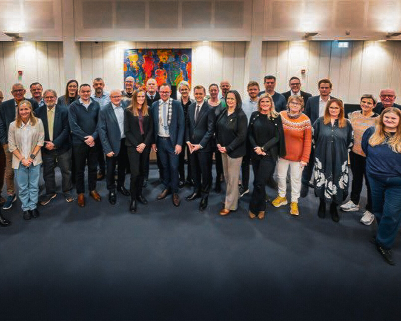 Det konstituerende byrådsmøde fandt sted mandag aften. Foto: Esbjerg Kommune.