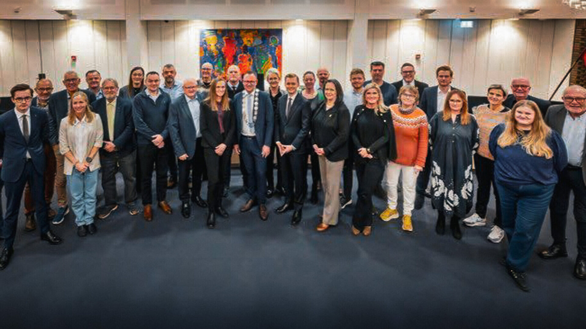 Det konstituerende byrådsmøde fandt sted mandag aften. Foto: Esbjerg Kommune.