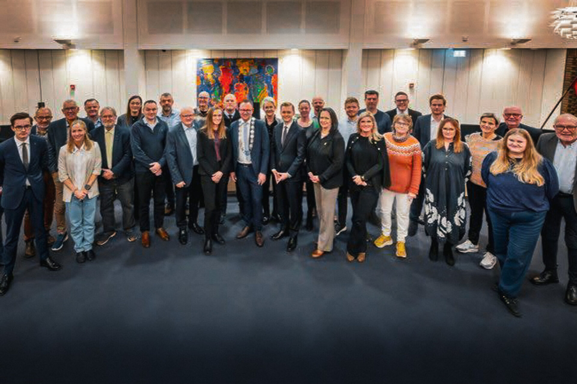 Det konstituerende byrådsmøde fandt sted mandag aften. Foto: Esbjerg Kommune.