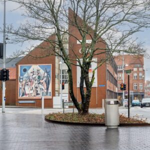 Krydset ved Havnegade og Stormgade er blandt de steder, hvor mængden af henkastet affald er væsentligt mindre. Foto: Esbjerg Kommune.