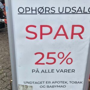 Spar på Bøndergårdsvej lukker. Privatfoto.