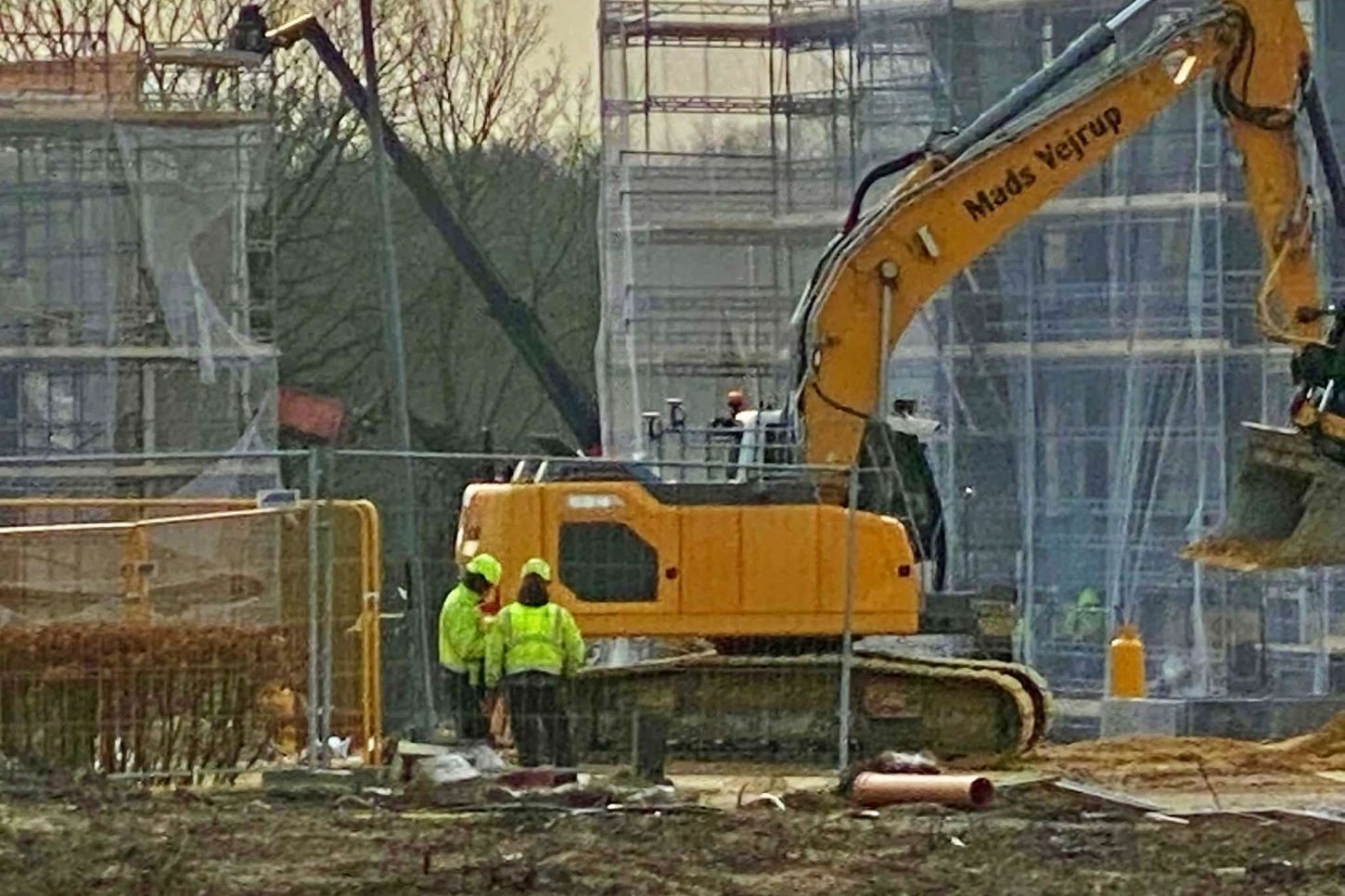 Der var travlhed på området midt på eftermiddagen onsdag. Foto: Johnny Tauman.