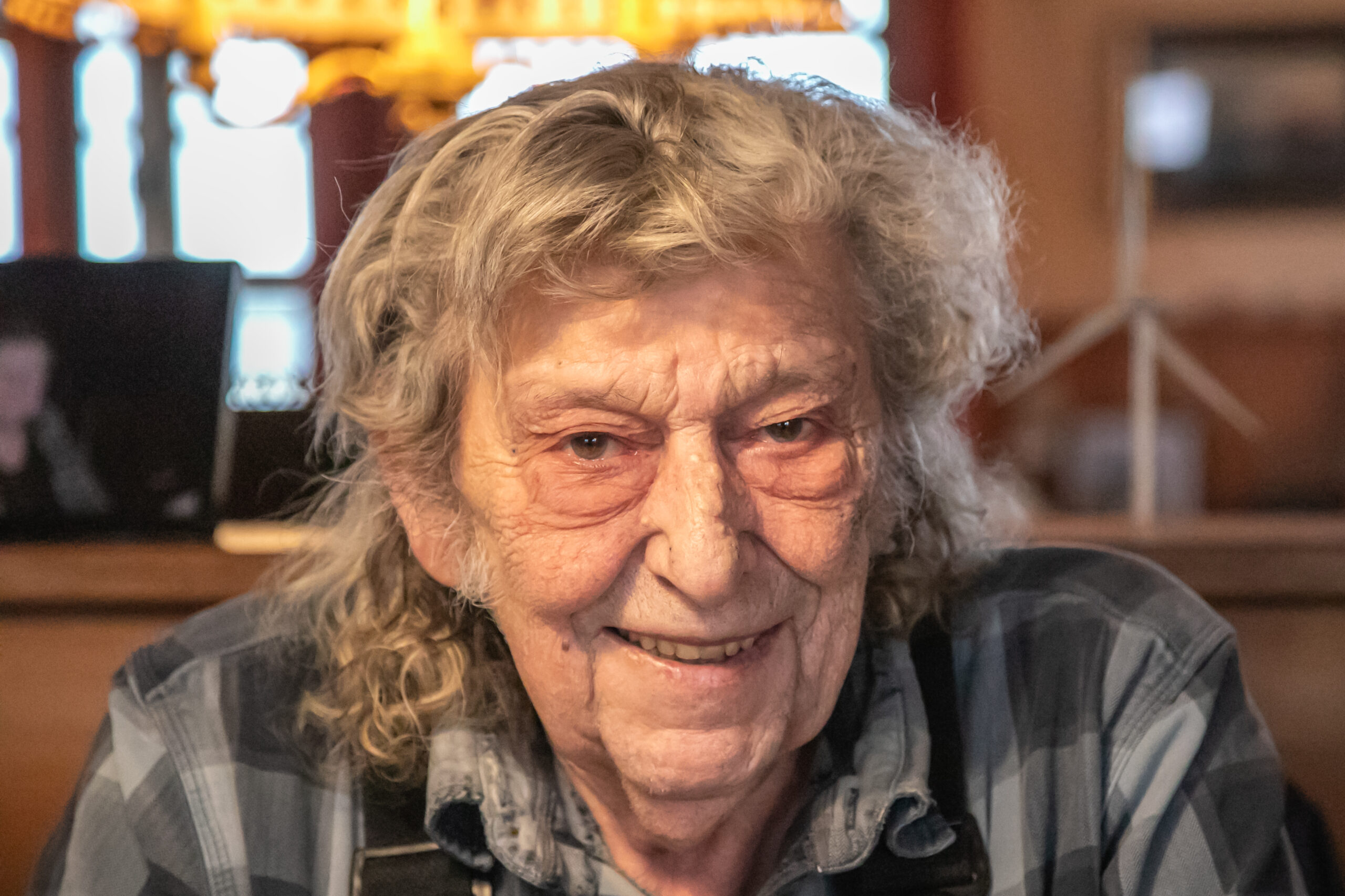 - Jeg har nydt mine mange kilometer på landeveje, siger Jens Jørgen og er klar til at fortælle. Foto: Johnny Tauman.