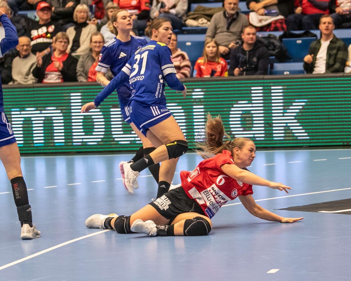 Zoe Sprengers viste vildskab mod Viborg i Final4. Foto: Johnny Tauman.