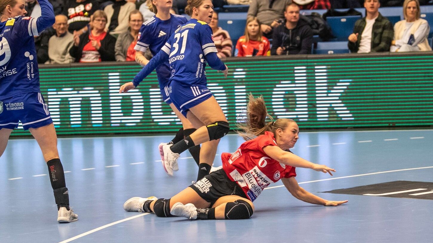 Zoe Sprengers viste vildskab mod Viborg i Final4. Foto: Johnny Tauman.