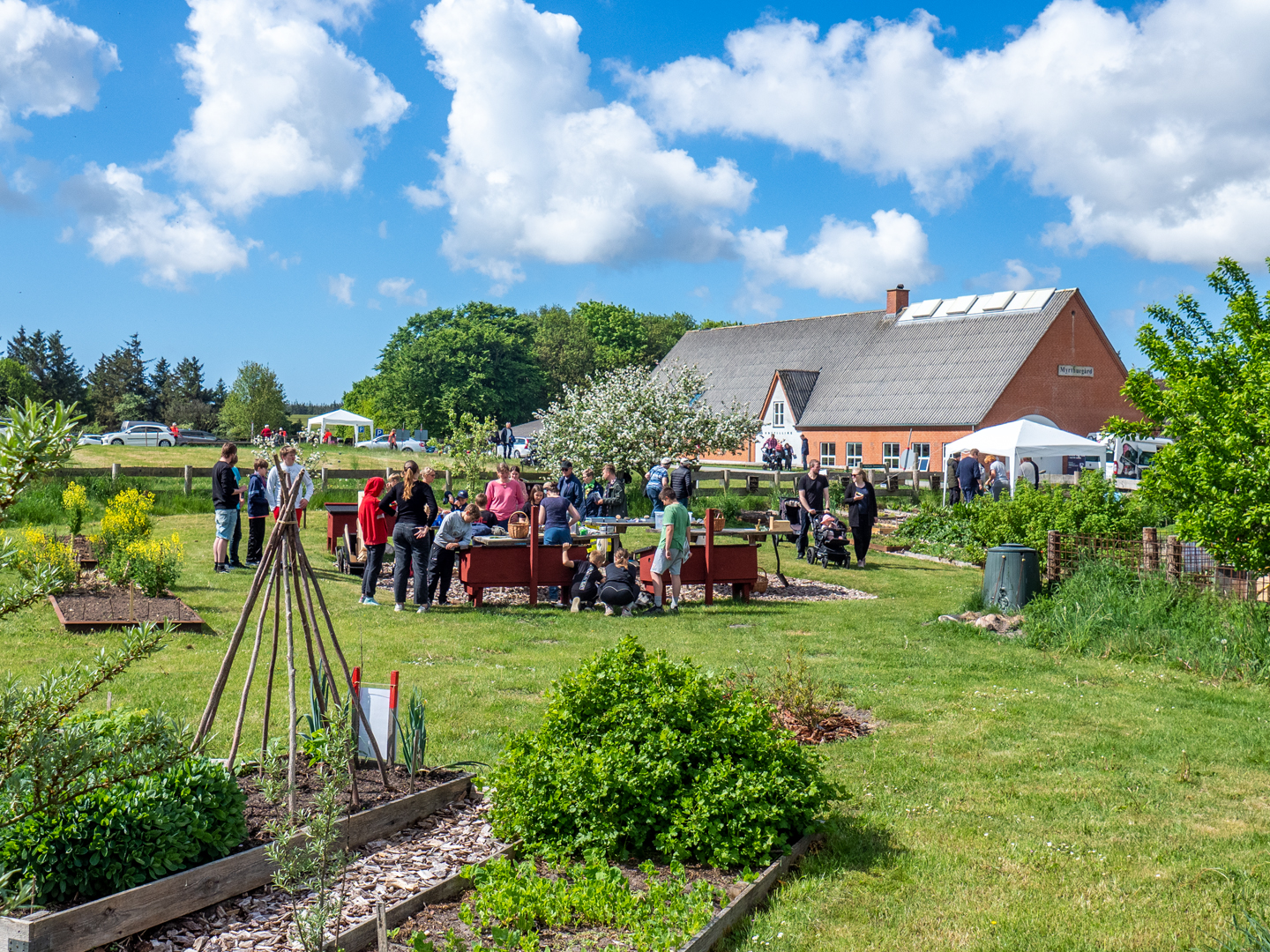 Myrthuegård danner rammen om fællesskab, naturformidling og aktiviteter for hele familien gennem foråret. Pressefoto.