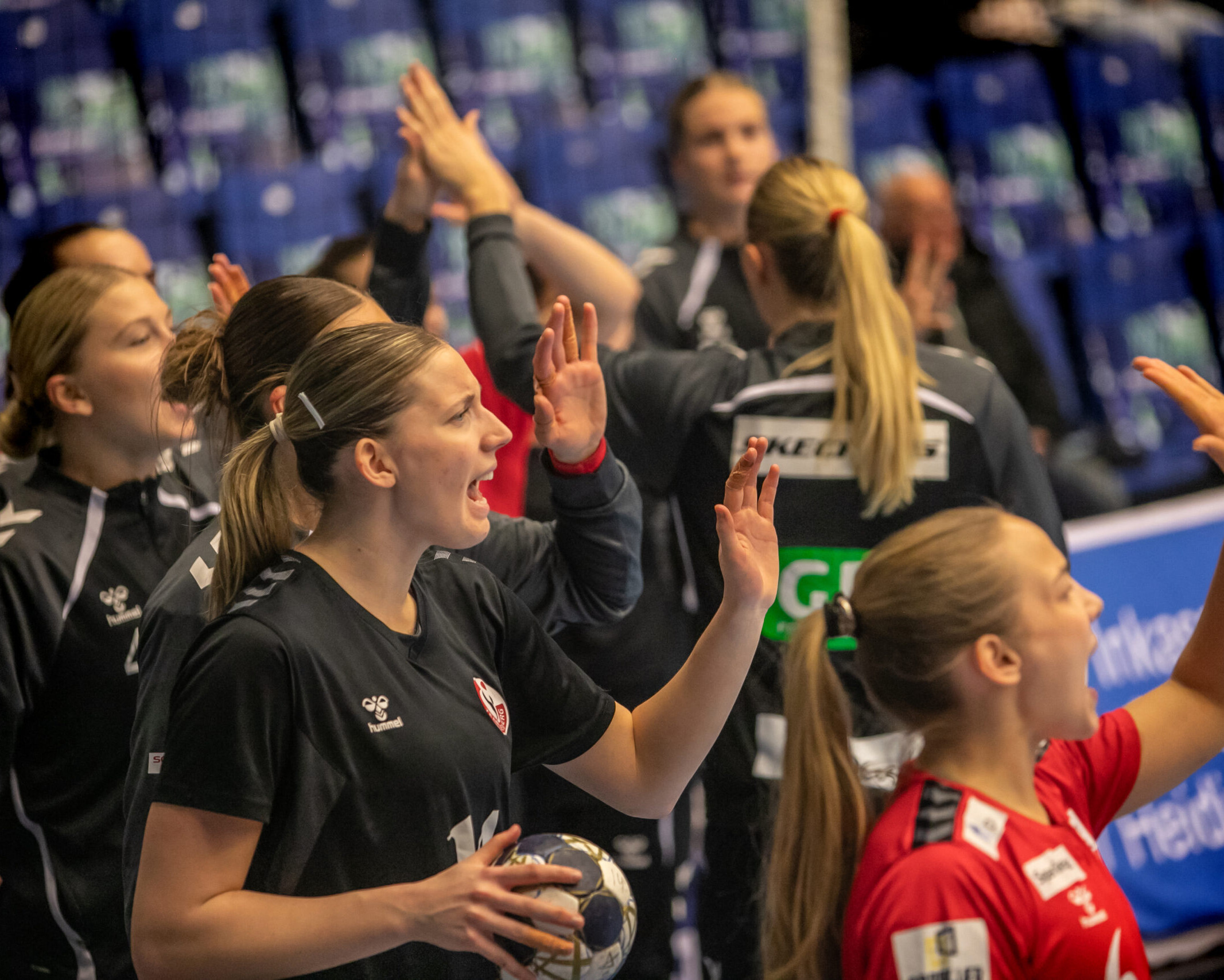 Ærgerrighed og vildskab var kendetegnende i optakten for bænkevarmeren Judith van der Helm, der kvitterede med syv scoringer. Arkivfoto: Johnny Tauman.