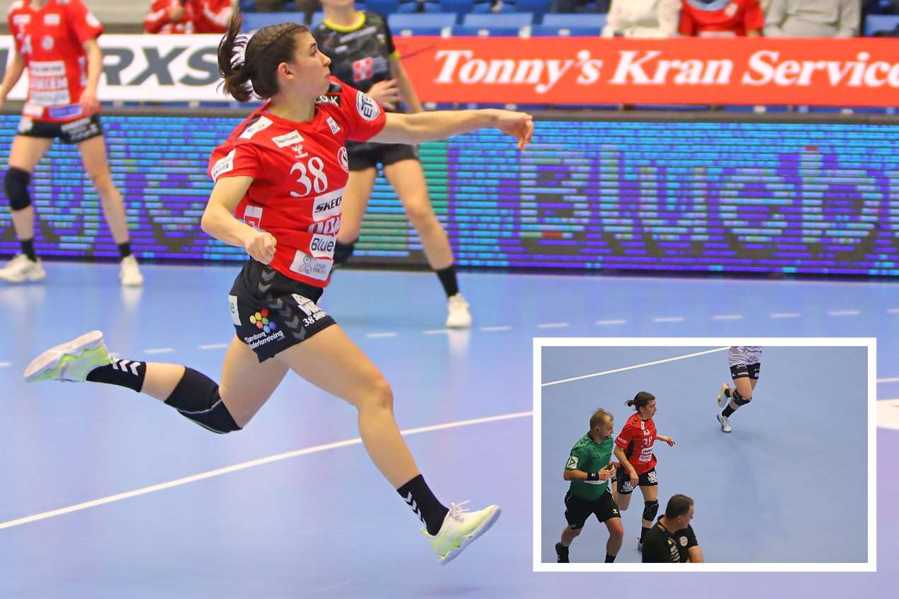 Mia Emmenegger er fantastisk hurtig og har stor springkraft - overhalede dommer i CL-kamp