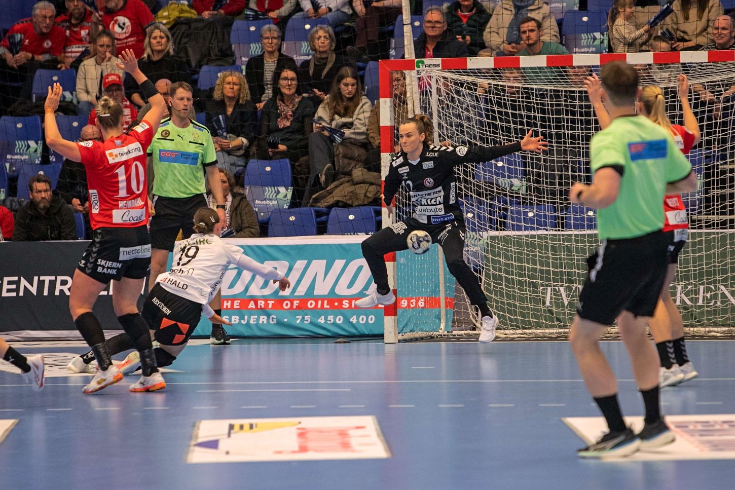 Anna Kristensen brændte en stor kamp af - specielt første halvleg var fantastisk. Foto: Johnny Tauman.