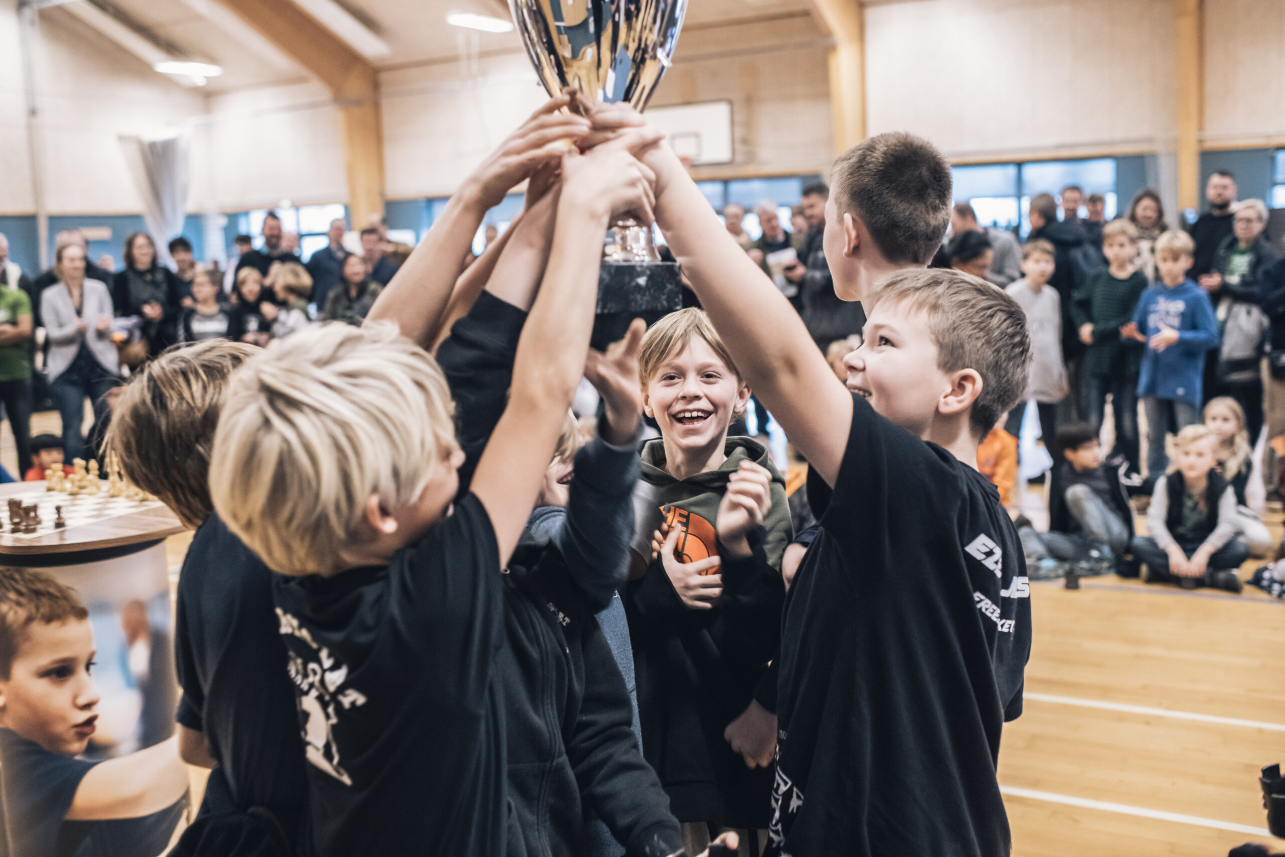 I skoleskak vinder alle deltagere. Foto: Dansk Skoleskak.