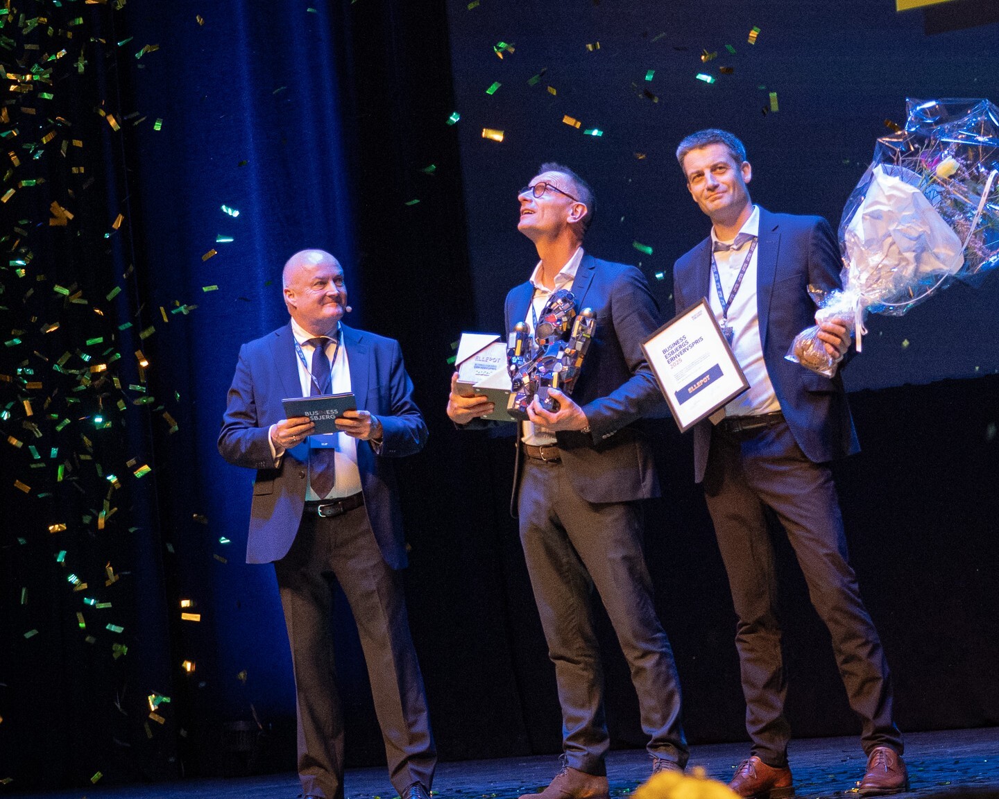 Business Esbjergs direktør Karsten Rieder overrakte Årets Erhvervspris til Ellepot. Foto: Fjodor Pedersen.