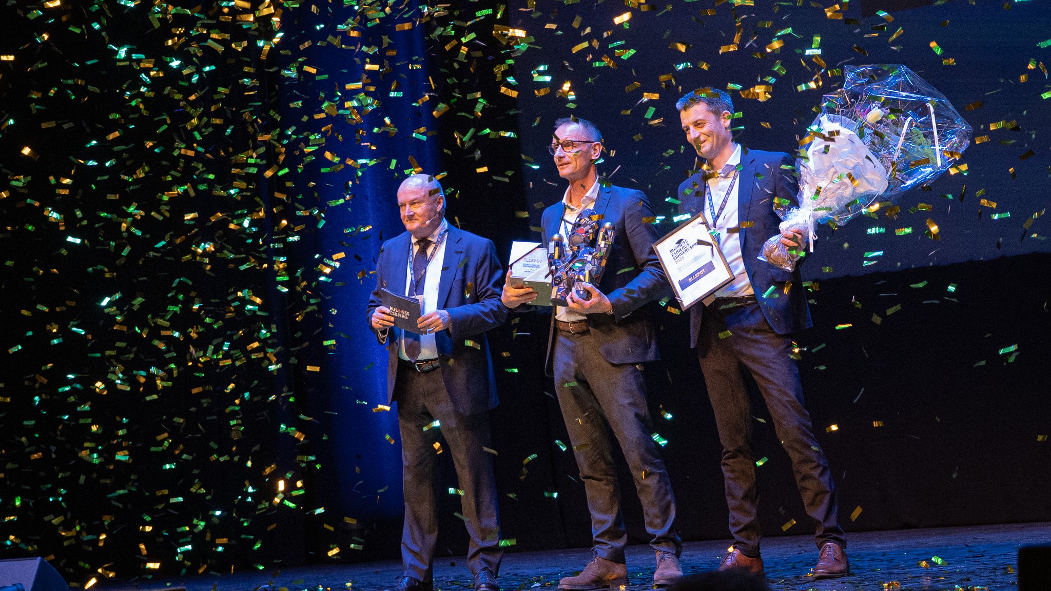 Business Esbjergs direktør Karsten Rieder overrakte Årets Erhvervspris til Ellepot. Foto: Fjodor Pedersen.
