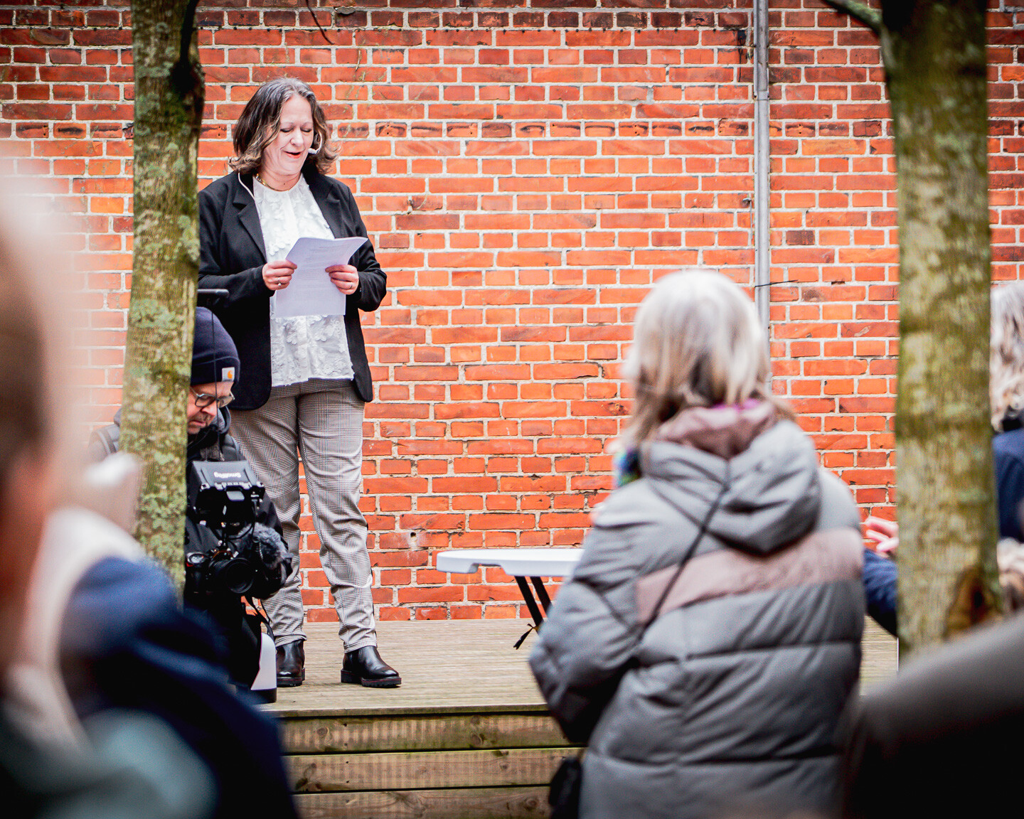 Susanne Dyreborg (DD), formand, Kultur & Fritid, åbnede officielt Esefestival. Foto: Fjodor Pedersen.