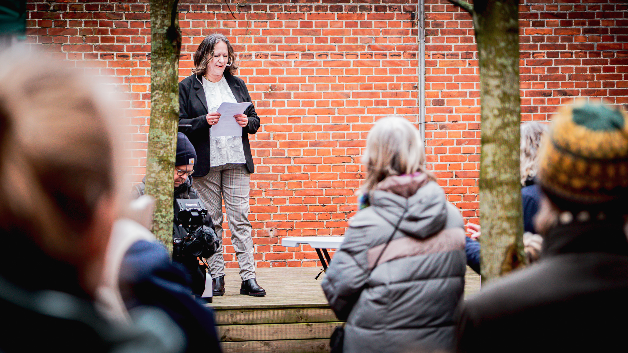Susanne Dyreborg (DD), formand, Kultur & Fritid, åbnede officielt Esefestival. Foto: Fjodor Pedersen.