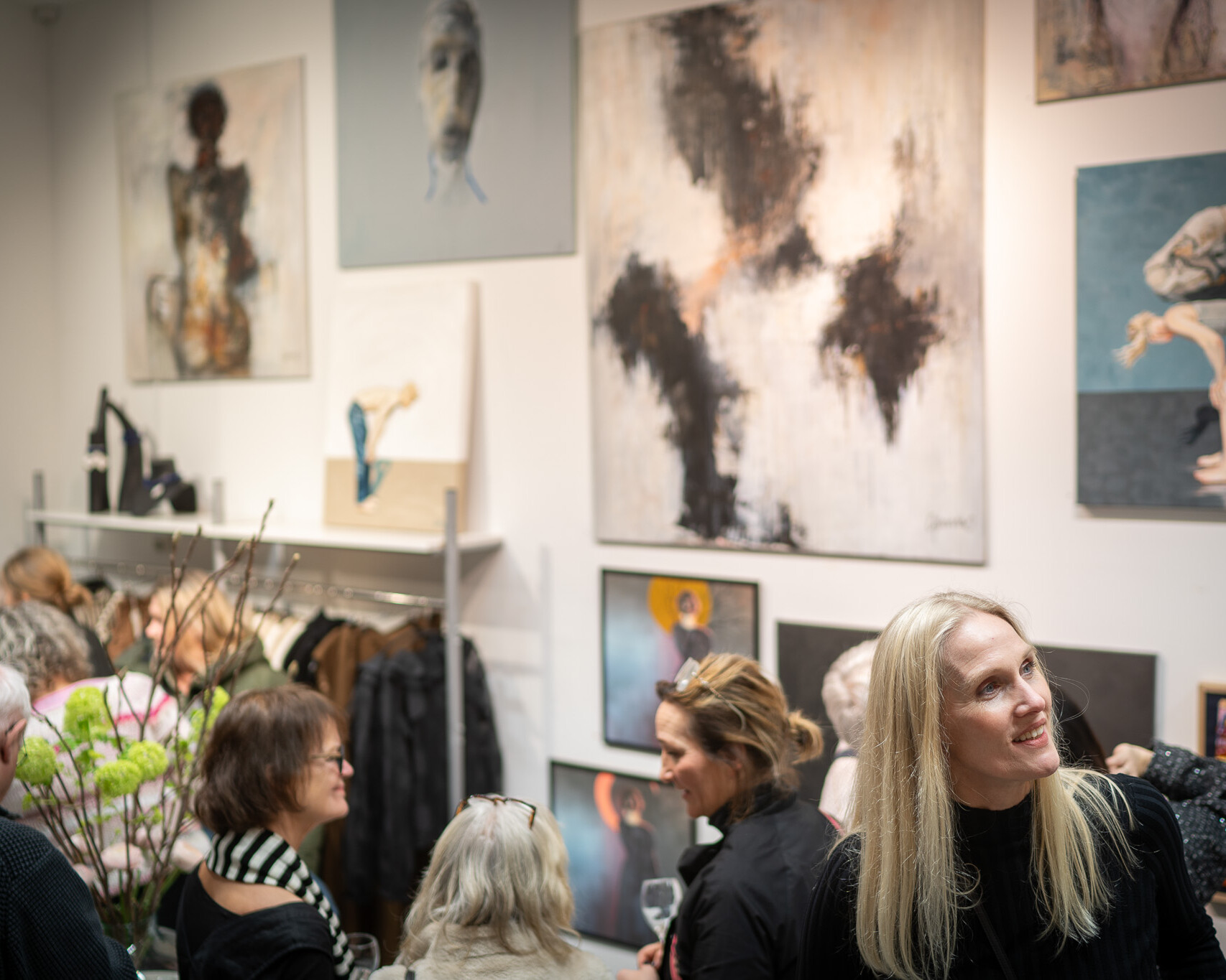 Kunstsalon hos Marie Lahn. Foto: Fjodor Pedersen.