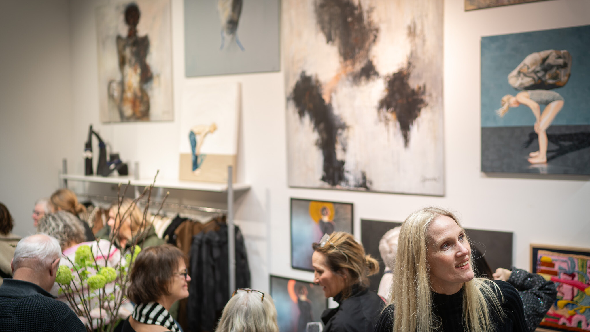 Kunstsalon hos Marie Lahn. Foto: Fjodor Pedersen.