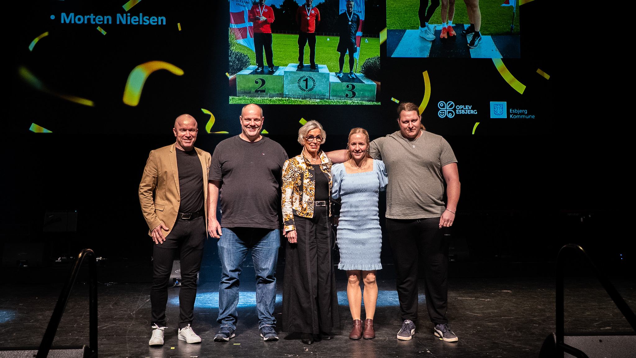 Esbjerg Atletik og Motion: Allan Stapelfeld, Mik Radoor, Menja Stapelfeld, Anne Marie Geisler Andersen og Morten Nielsen. Foto: Fjodor Pedersen.