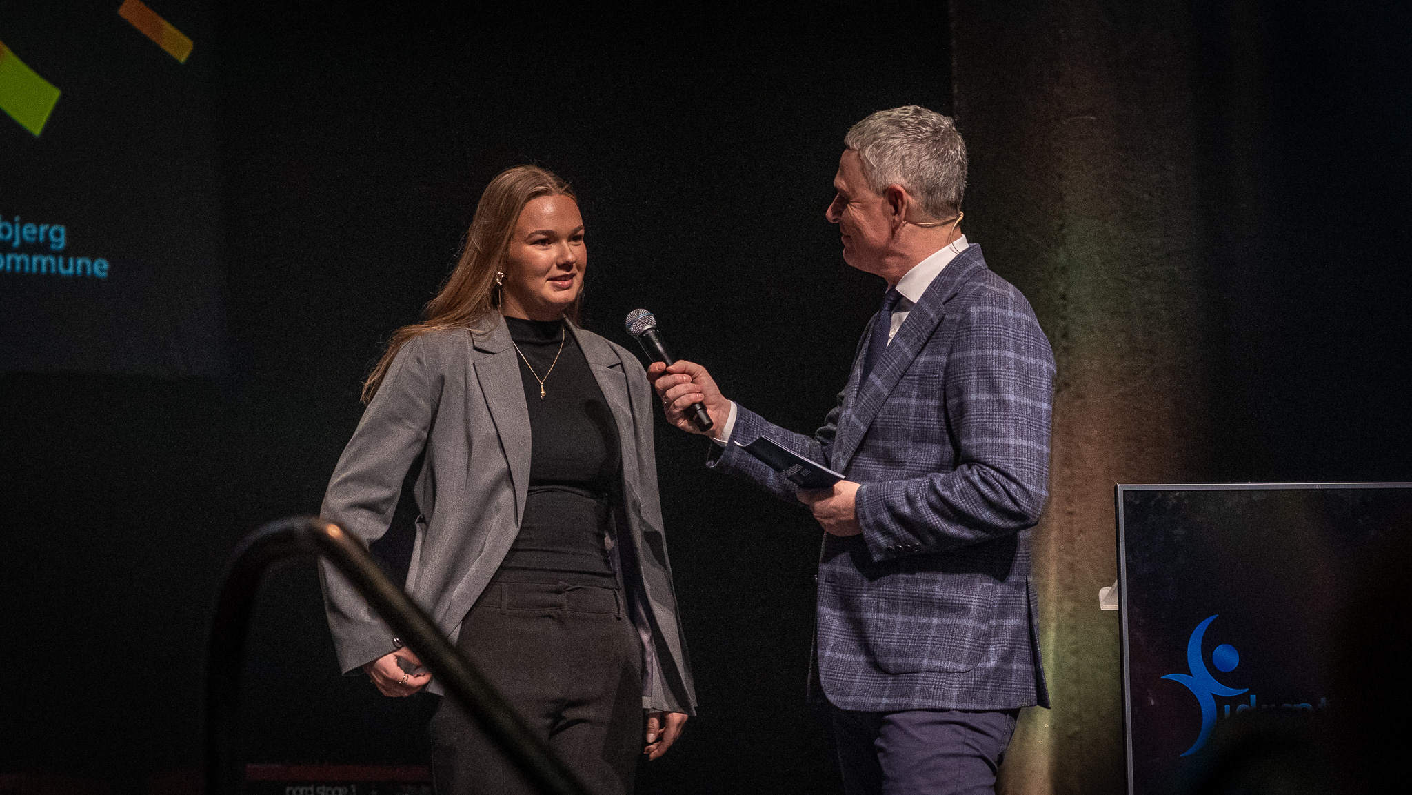 Enkelte af mestrene blev udtaget til interviews på scenen. Foto: Fjodor Pedersen.