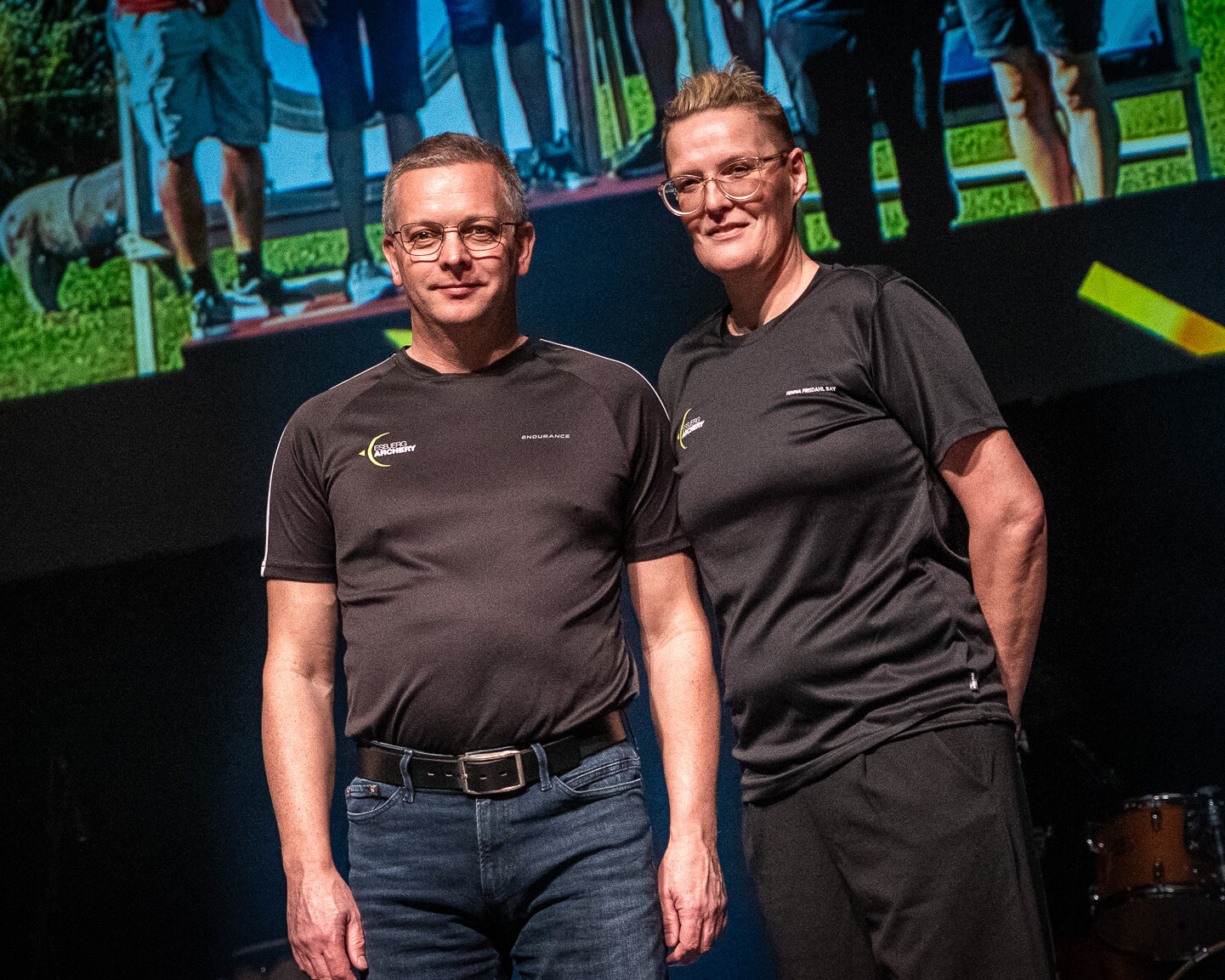 Esbjerg Archery: Johnny Rohr Sørensen og Tenna Frisdahl Bay. Foto: Fjodor Pedersen.
