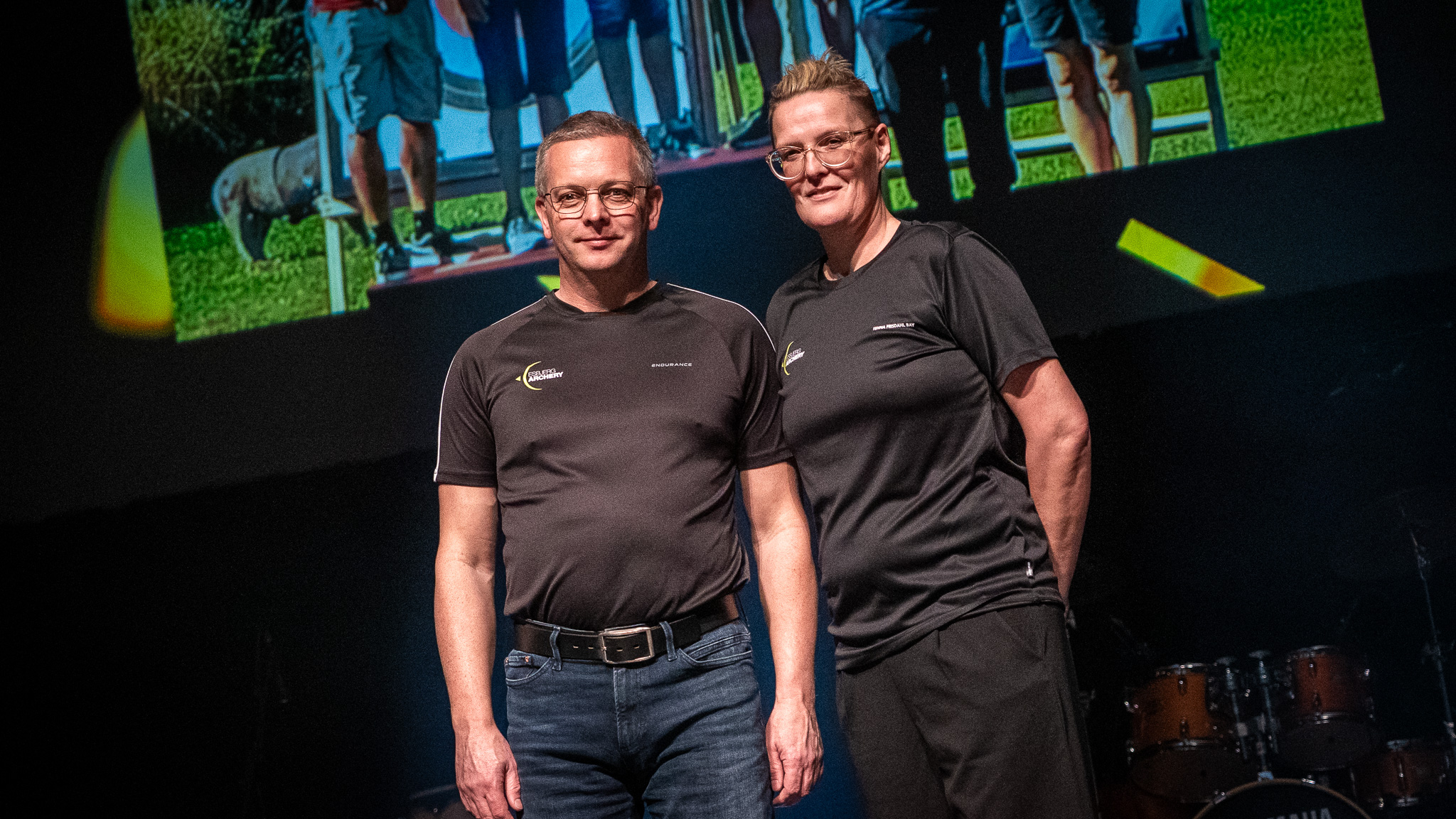 Esbjerg Archery: Johnny Rohr Sørensen og Tenna Frisdahl Bay. Foto: Fjodor Pedersen.