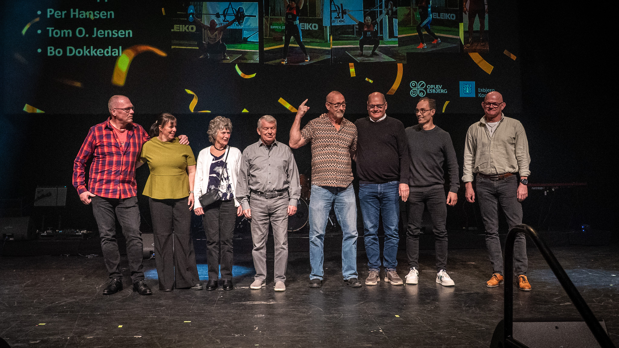 VK49: Carina Steen, Else Dokkedal, Jacob Jensen, Henrik Eriksen, Jan Struck, Claus Kappel, Per Hansen, Tom O. Jensen og Bo Dokkedal. Foto: Fjodor Pedersen.