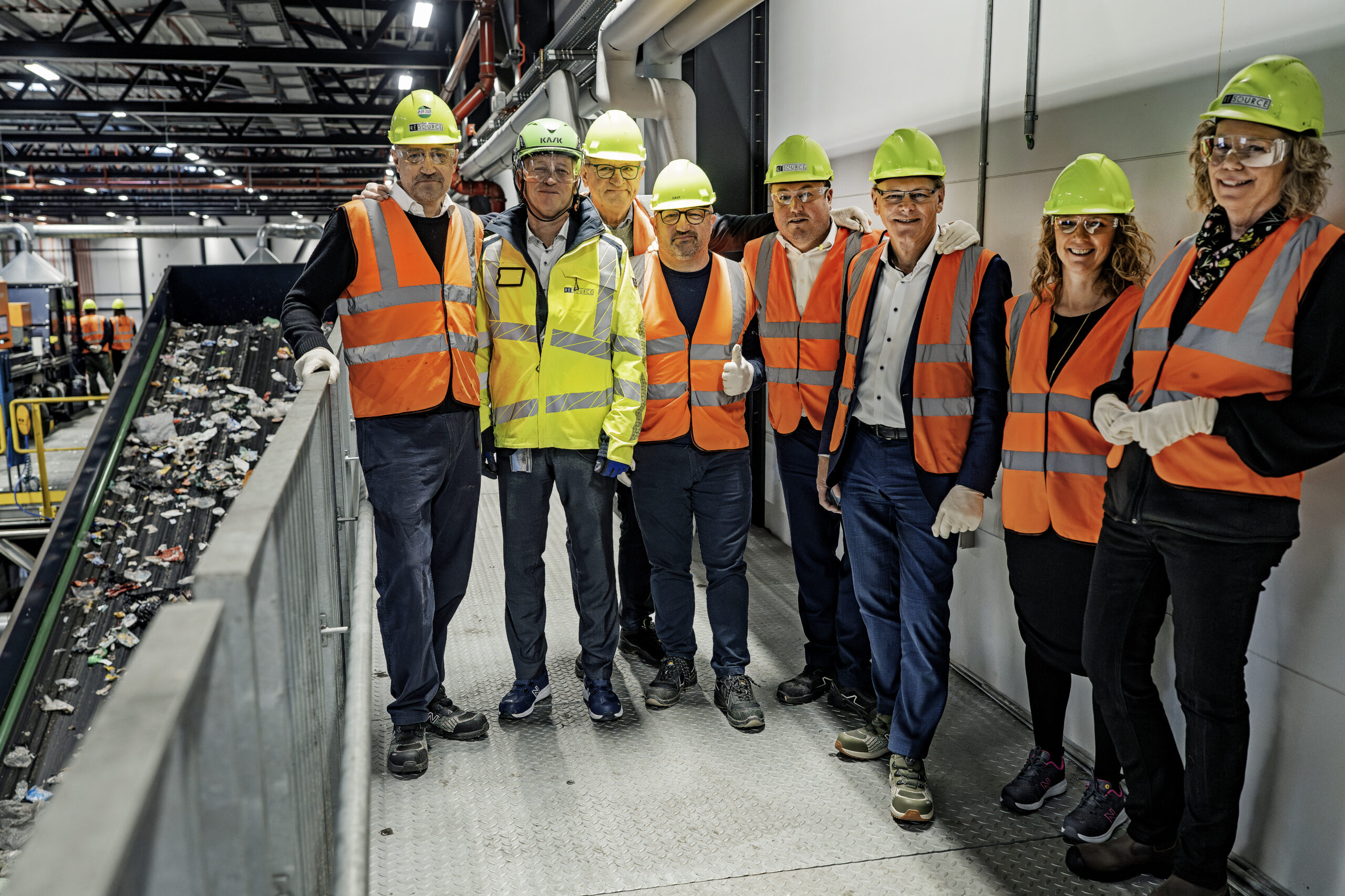 Minister og ordfører besøg hos Resource Denmark i Esbjerg. Pressefoto.