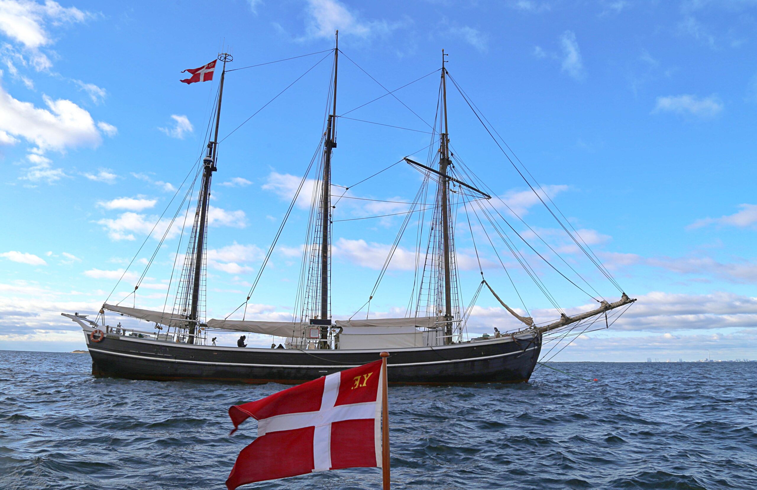 Fulton var på besøg i Knude Dyb, da man stadig arbejdede for en oplukkelig bro i Ribe. Foto Torben Hestehave.