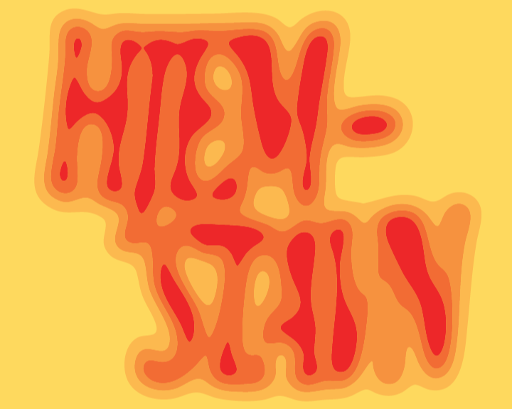 Plakatens udtryk afspejler kunstdagenes idé om at vende hjem og se velkendte steder med nye øjne – et visuelt udtryk, der både er imødekommende og eksperimenterende. Grafik: Esben Løbner Rosenberg.