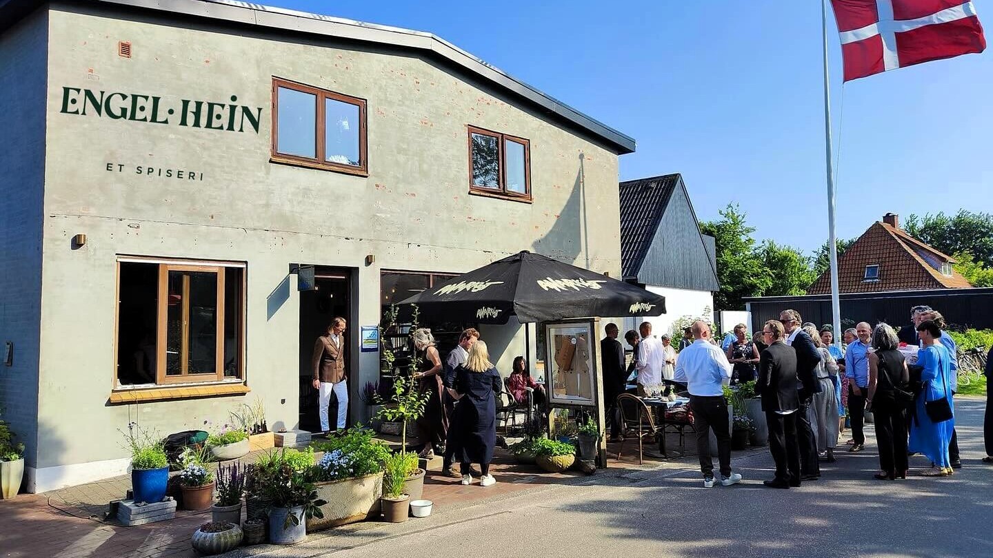 Engel & Hein på Hovedgaden 90 - tidligere Rudbecks. Privatfoto.