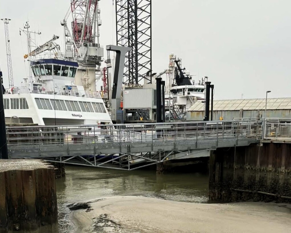Fanølinjen er pt ikke i stand til at sejle pga. lavvande. Foto: Johnny Tauman.