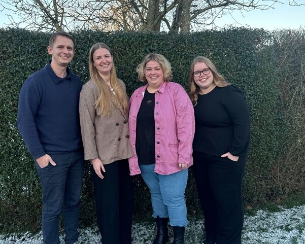 Fra venstre: Michael Lauridsen, Sannie Madsen, Lise Bennetsen, Kirstine Kargo Lyngesen. Privatfoto.