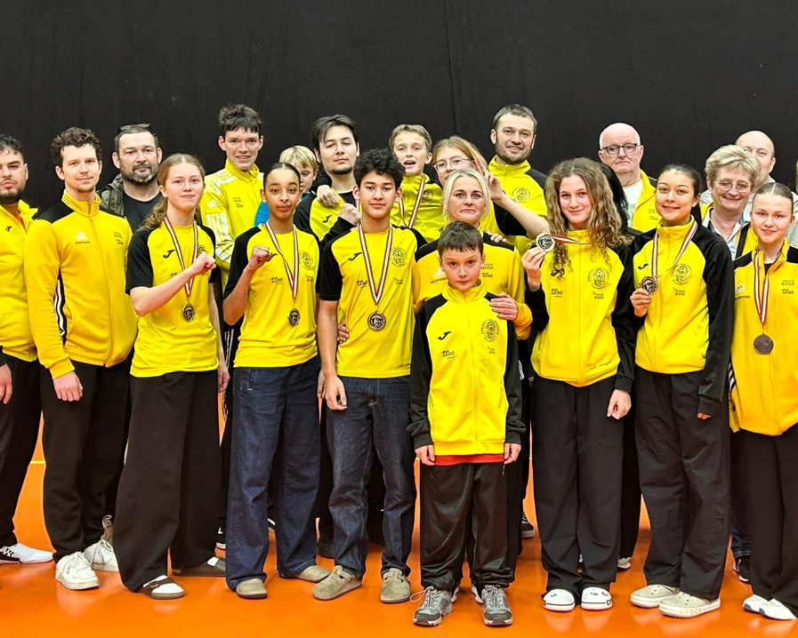 Esbjerg Taekwondo Klub tog ti medaljer med hjem fra NM. Pressefoto.