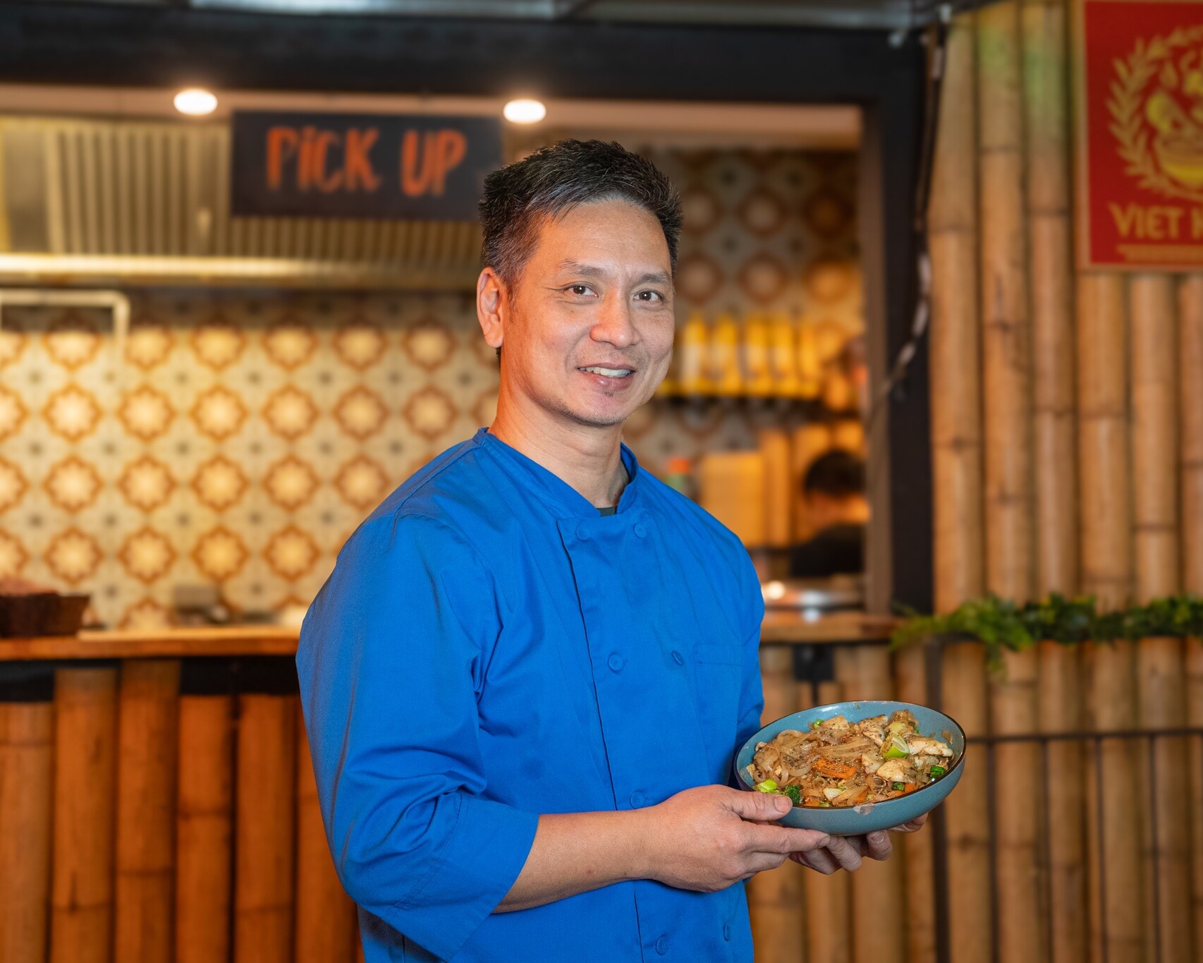 Pho Bo er Tuans personlige favorit – en klassisk vietnamesisk suppe, hvor fonden simrer i op mod 20 timer.