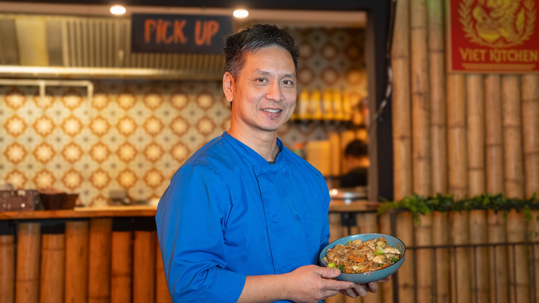 Pho Bo er Tuans personlige favorit – en klassisk vietnamesisk suppe, hvor fonden simrer i op mod 20 timer.