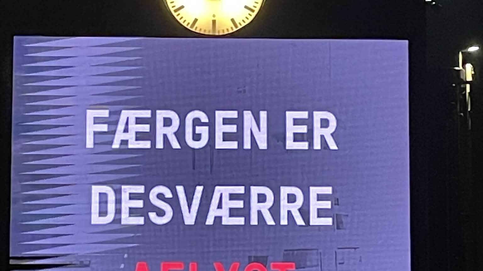 Kørerampen på Fanøsiden kan ikke hejses. Privatfoto.