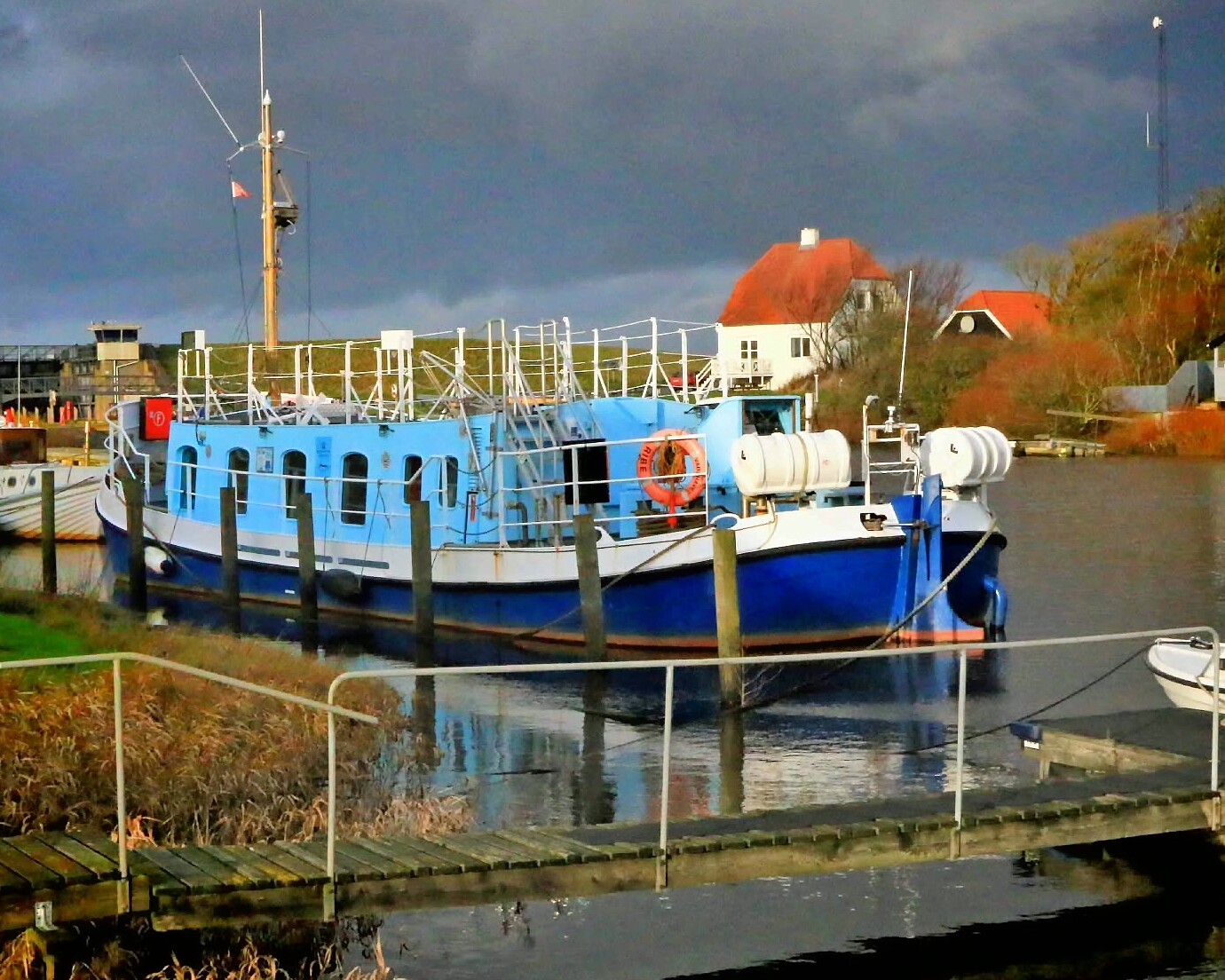 MS Vadehavet ved Kammerslusen i Ribe. Foto: Johnny Tauman.