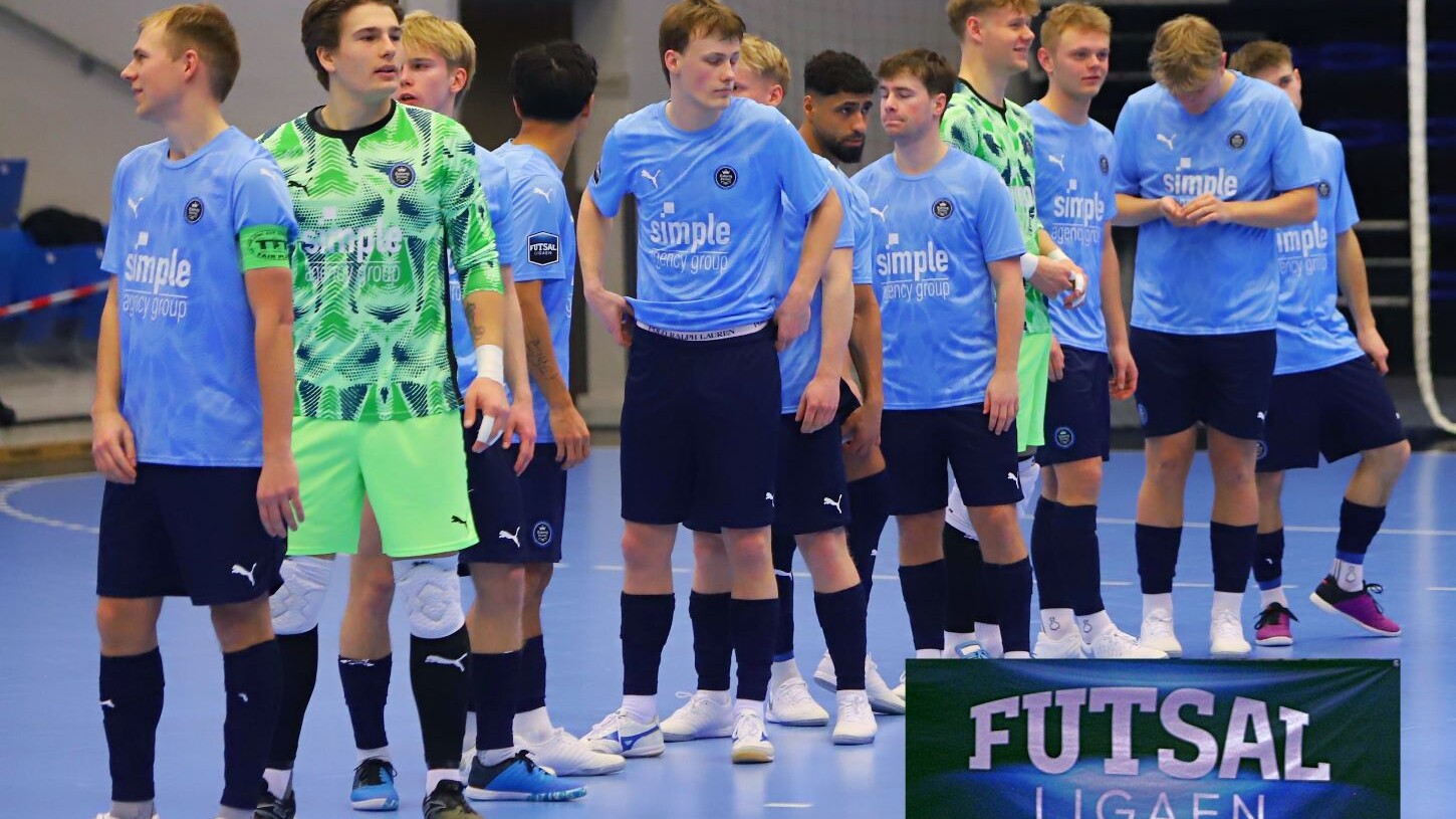 Holdet, der spillede seneste kamp i Futsalligaen. Foto: Johnny Tauman.