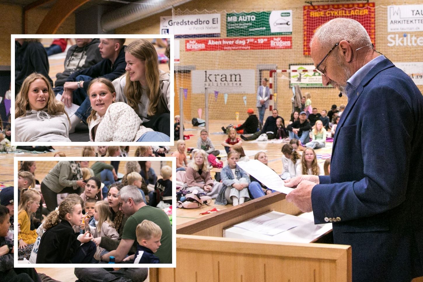 Kurt holdt grundlovstalen på Gredstedbro Skole i fjor. Arkivfotos: Johnny Tauman.