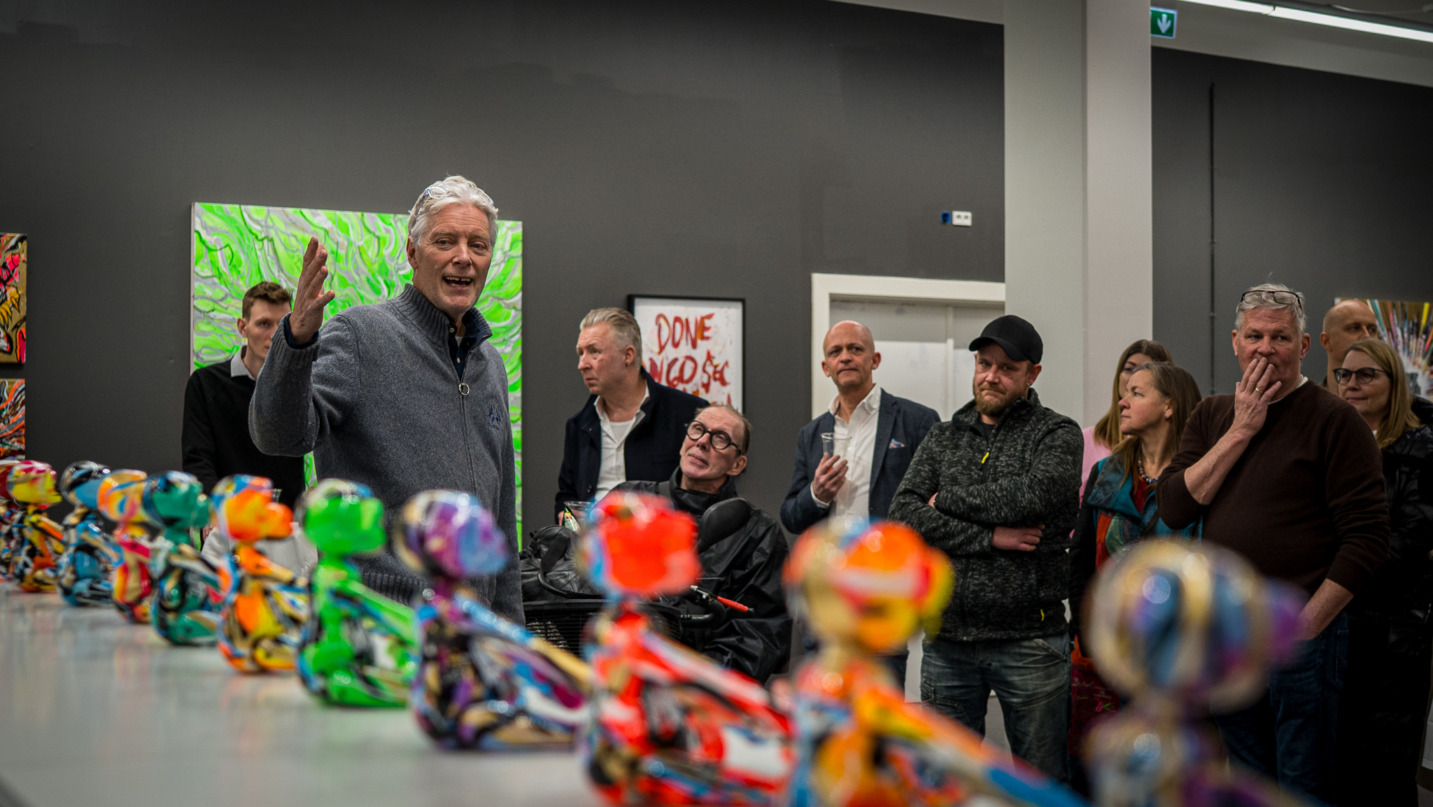 Aberne tilkaldte sig stor opmærksomhed. Dem havde Hornsleth heller ikke med, da han sidst gæstede Esbjerg i juledagene 2024. Foto: Fjodor Pedersen.