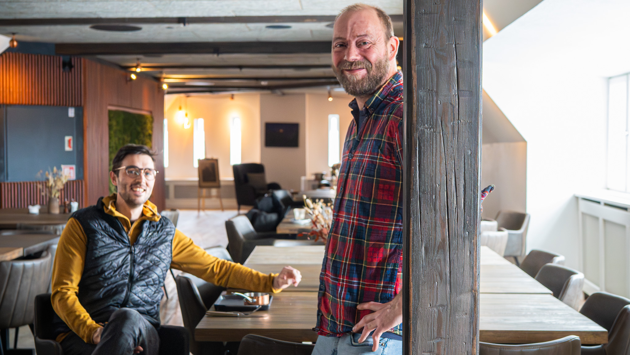 Søren Hansen, 44, er ny køkkenchef på Posthuset i Esbjerg. Den tidligere sergent og Afghanistan-veteran har også været køkkenchef i København og på Fanø. Foto: Fjodor Pedersen.