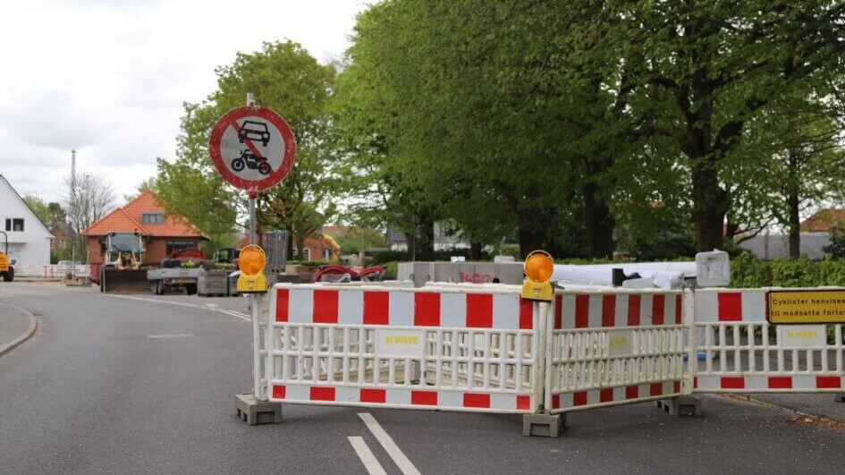 Fra tidligere afspærring. Arkivfoto: Johnny Tauman.