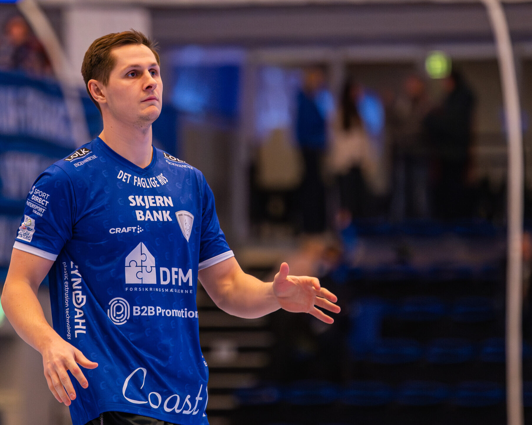 Lauritz Legér, Ribe-Esbjerg HH. Pressefoto.