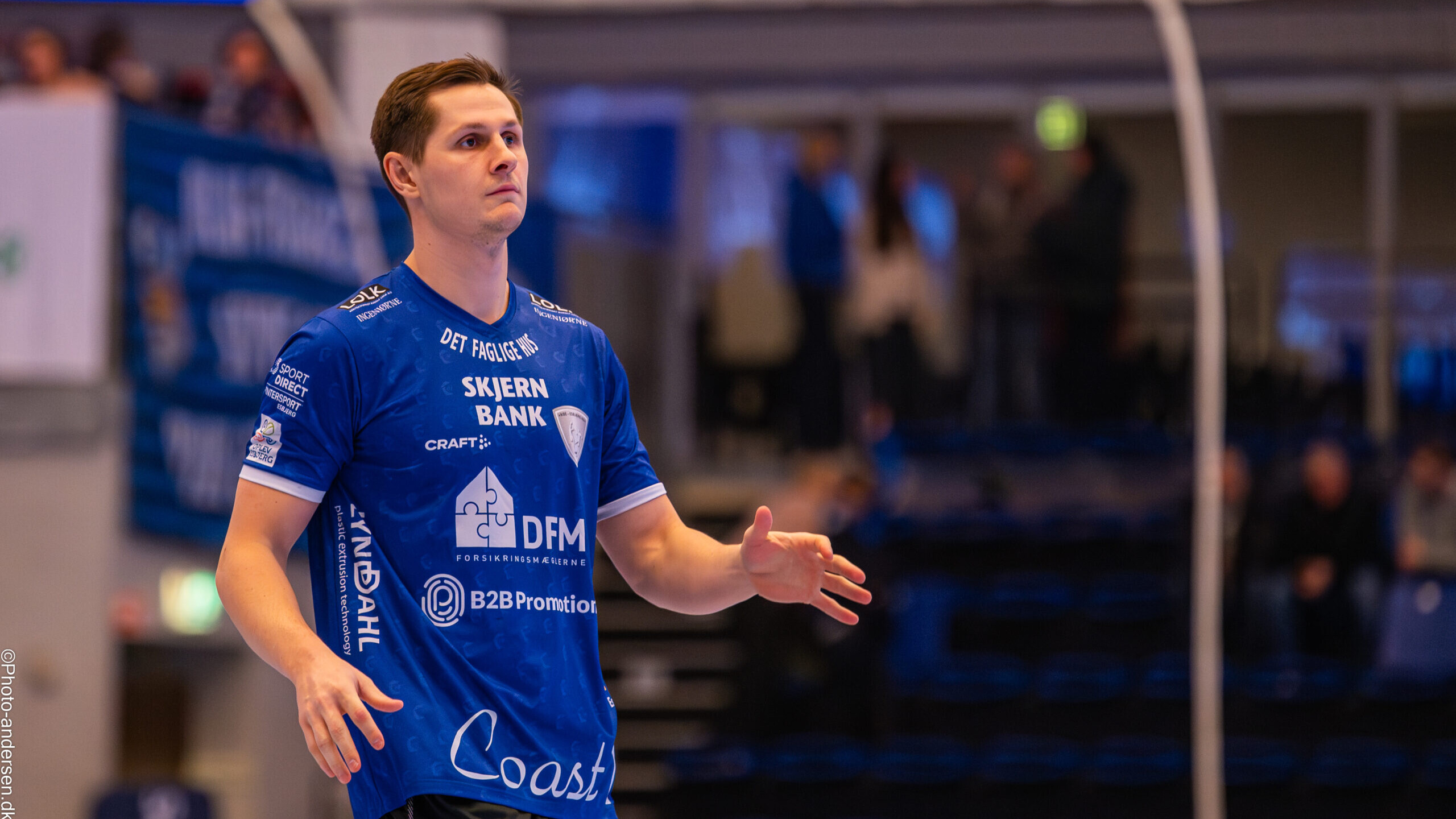 Lauritz Legér, Ribe-Esbjerg HH. Pressefoto.