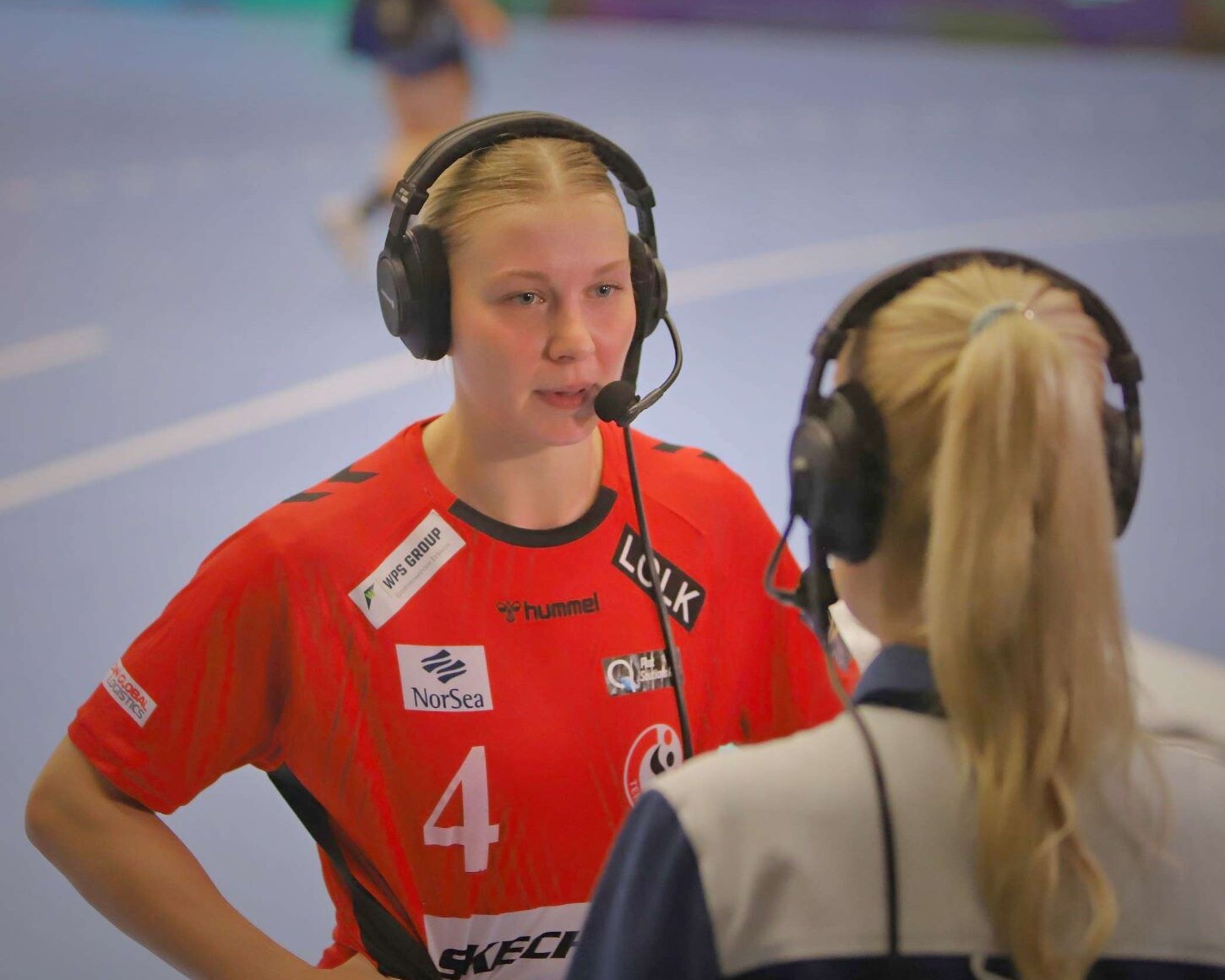 Michala Møller blev skadet i første halvleg. Foto: Johnny Tauman.