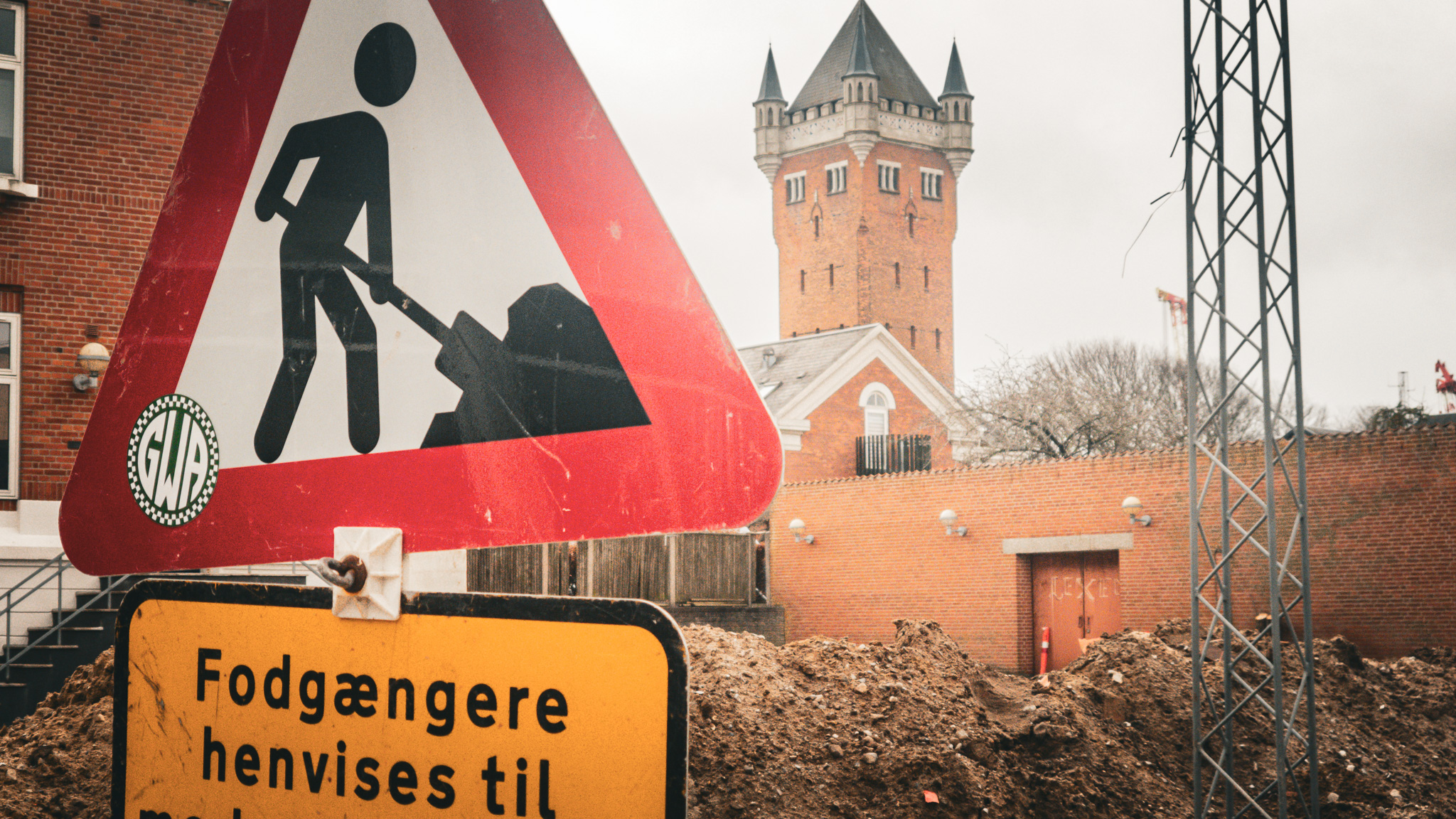 Når byggeriet er færdigt, er udsigten til Vandtårnet væk. Foto: Fjodor Pedersen.