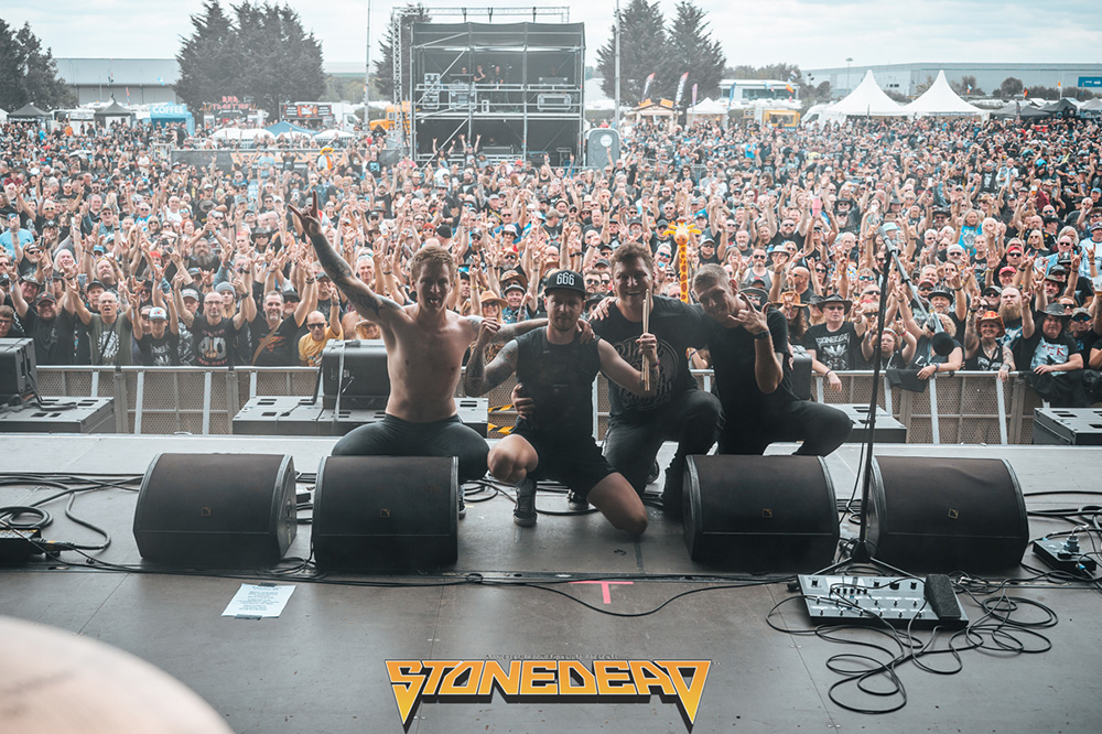 Black Oak County på Stonedead-festivalen. Pressefoto.