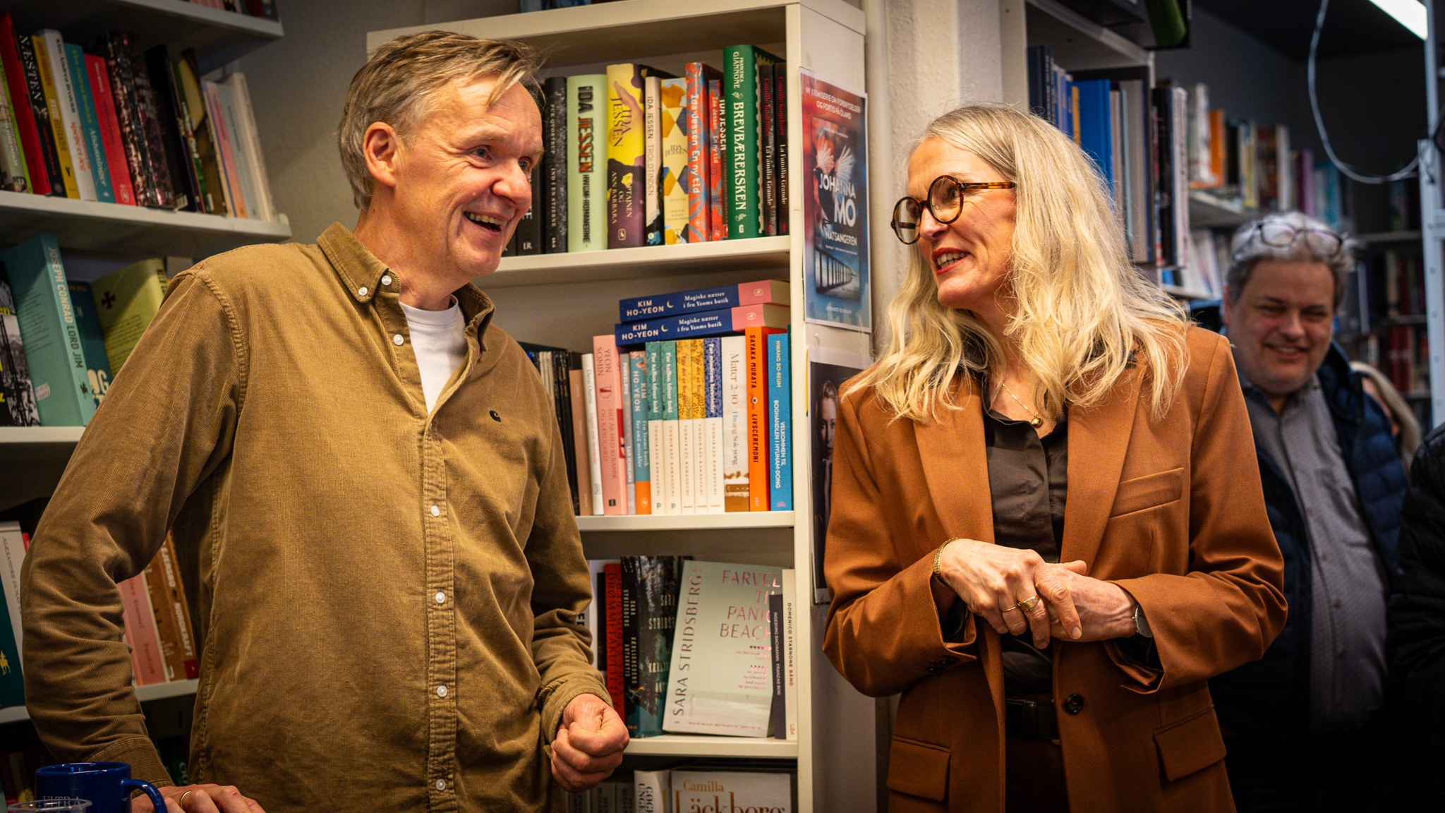 Poul Madsens redaktør ved forlaget Gyldendal, Lene Wissing, var selvsagt begejstret for den modtagelse bogserien har fået blandt esbjergensiske læsere. Foto: Fjodor Pedersen.